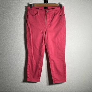 Talbots Jegging Cropped Pants Women’s Bright Pink Capris Summer Bright Size 6P